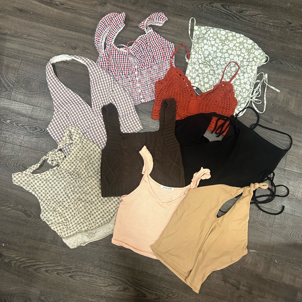 Summer Tank tops/Halter tops lot bundle of 10